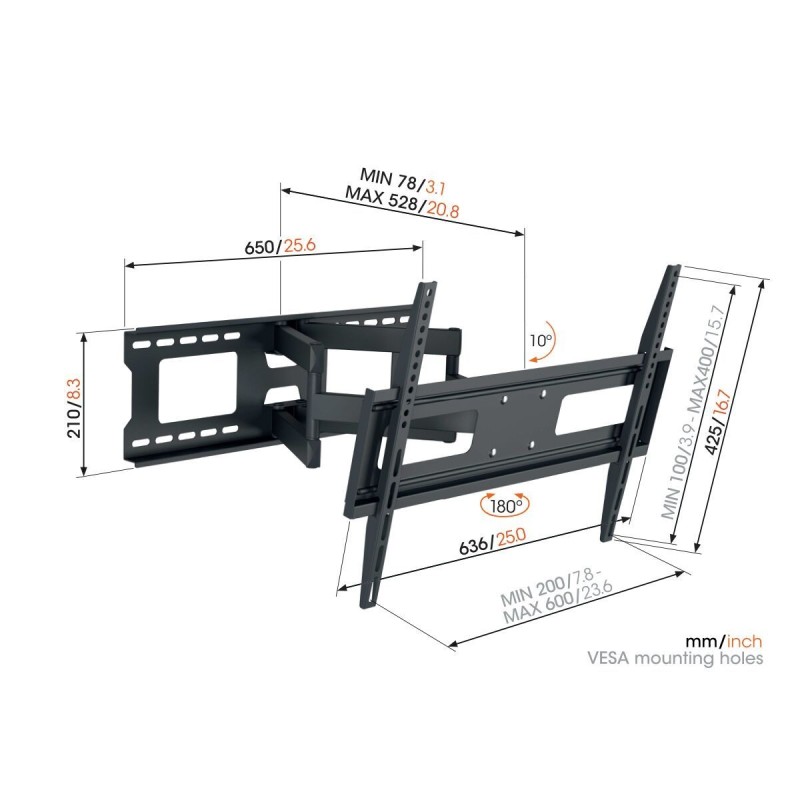 Buy Vogels UP TV Wall Mount - MA4040 - 60x40 Turn 4 arms in Cyprus, Nicosia, Limassol, Larnaka, Pafos