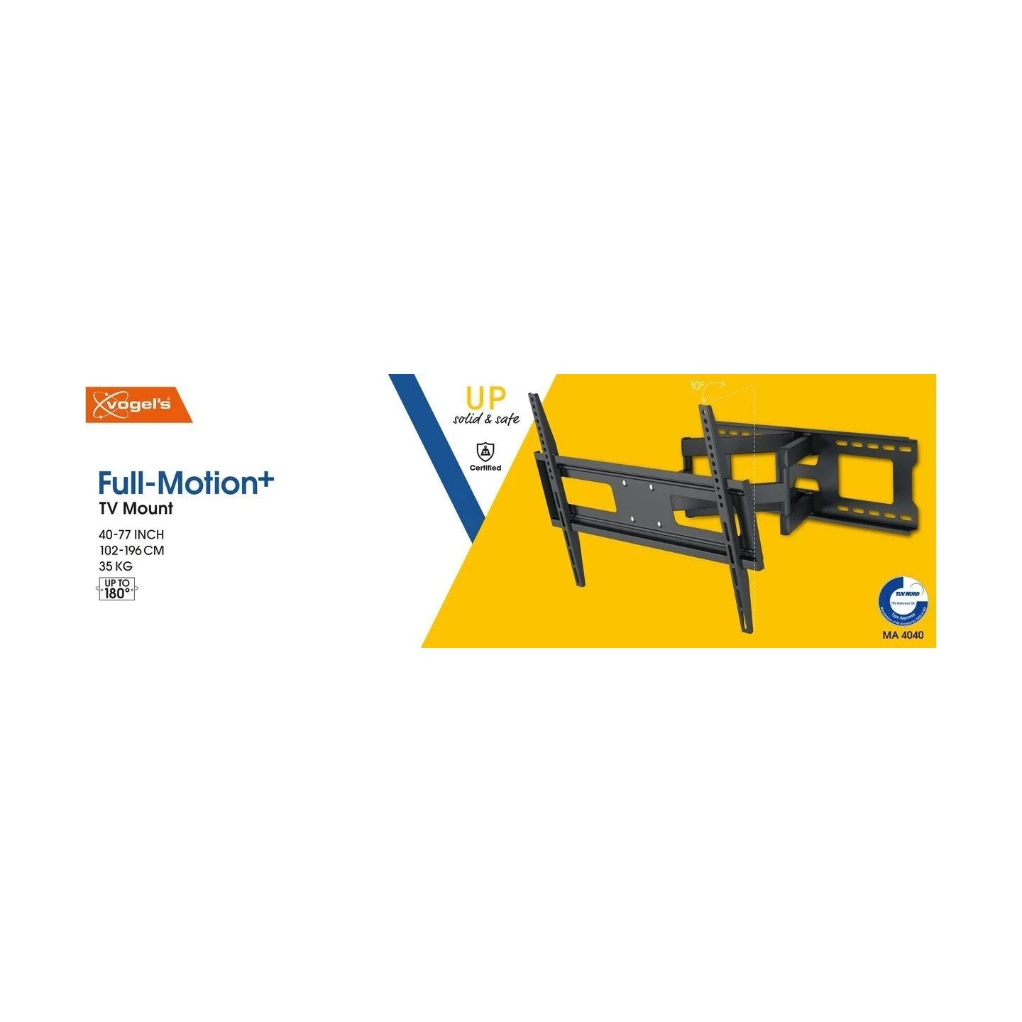 Vogels UP TV Wall Mount - MA4040 - 60x40 Turn 4 arms — Buy in Cyprus with Fast Delivery