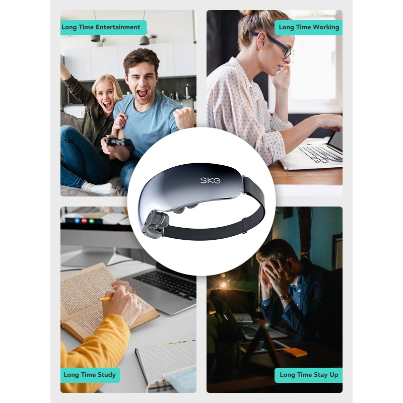 Buy SKG Eye Massager - E7-EN - Vibration (Incl.Temples)-Hot Compress-Music in Cyprus, Nicosia, Limassol, Larnaka, Pafos
