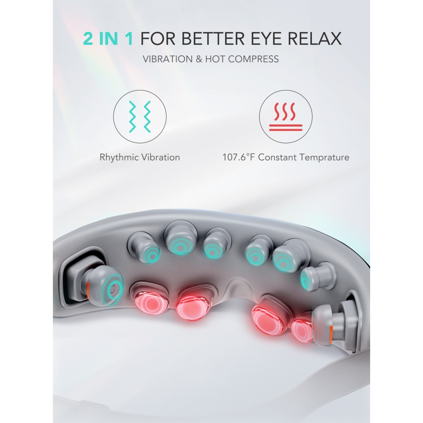 SKG Eye Massager - E7-EN - Vibration (Incl.Temples)-Hot Compress-Music — Buy in Cyprus with Fast Delivery