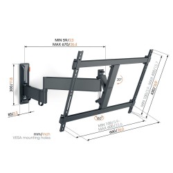 Buy Vogels TV Wall Mount - TVM3643 - Turn 40-77'' Black in Cyprus, Nicosia, Limassol, Larnaka, Pafos