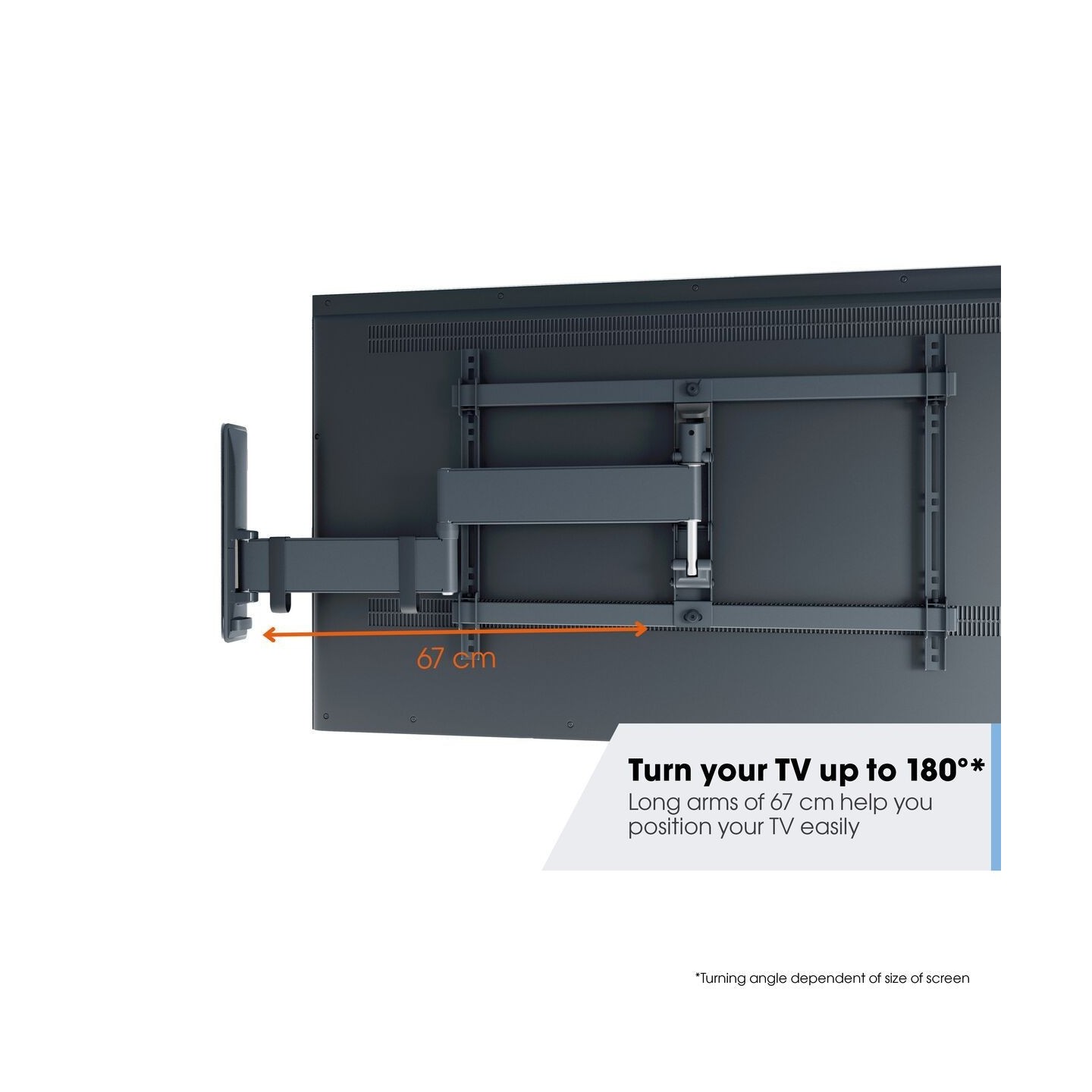 Vogels TV Wall Mount - TVM3643 - Turn 40-77'' Black — Buy in Cyprus with Fast Delivery