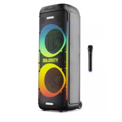 Buy Majority Speakers Portable Karaoke - PULSE P5 - 600W Wireless Mic BT USB RGB UK in Cyprus, Nicosia, Limassol, Larnaka, Pafos