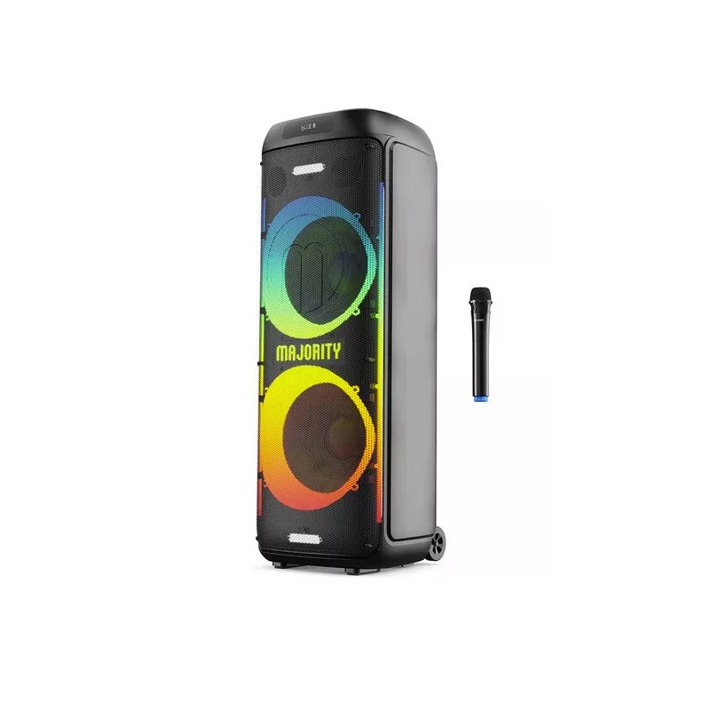 Buy Majority Speakers Portable Karaoke - PULSE P5 - 600W Wireless Mic BT USB RGB UK in Cyprus, Nicosia, Limassol, Larnaka, Pafos