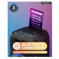 Buy Majority Speakers Portable Karaoke - PULSE P5 - 600W Wireless Mic BT USB RGB UK in Cyprus, Nicosia, Limassol, Larnaka, Pafos