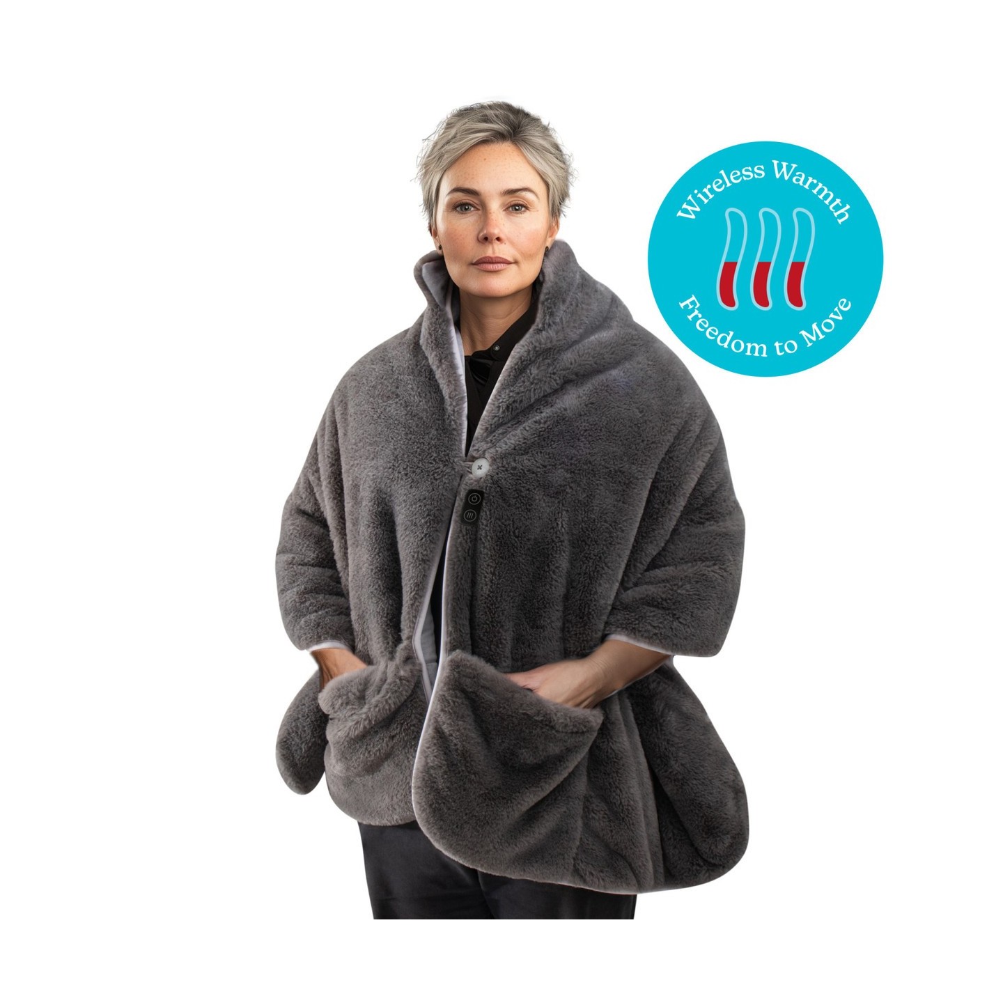 HoMedics Electric Heating Blanket & Soft Shawl - HCM-SWL100 - Electric Heating Blanket & Soft Shawl