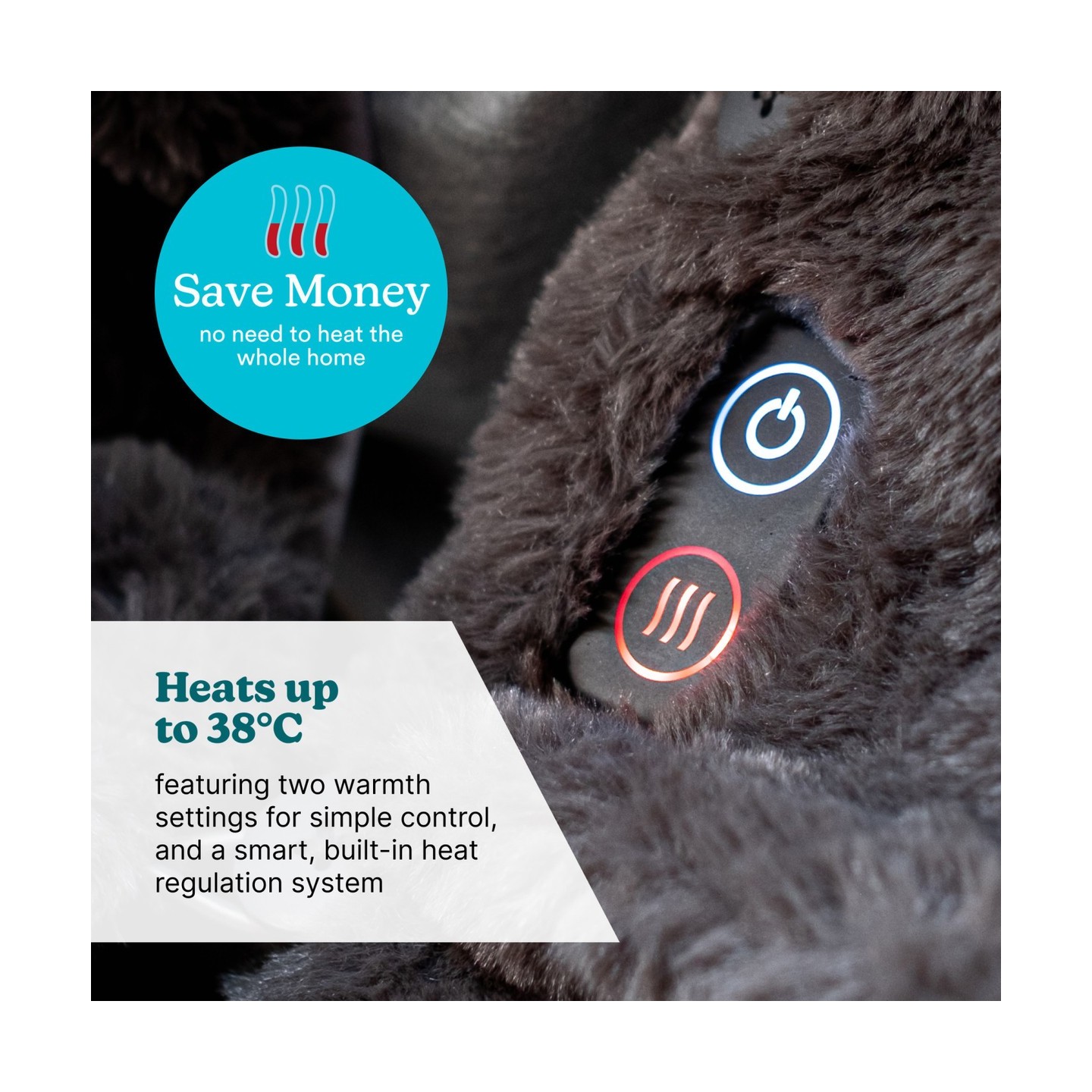 HoMedics Electric Heating Blanket & Soft Shawl - HCM-SWL100 - Electric Heating Blanket & Soft Shawl