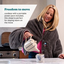 Buy HoMedics Electric Heating Blanket & Soft Shawl - HCM-SWL100 - Electric Heati... in Cyprus, Nicosia, Limassol, Larnaka, Pafos