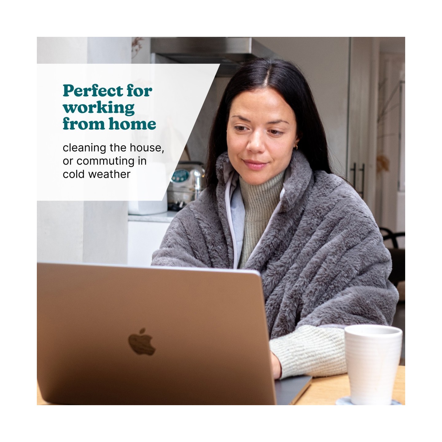 HoMedics Electric Heating Blanket & Soft Shawl - HCM-SWL100 - Electric Heating Blanket & Soft Shawl