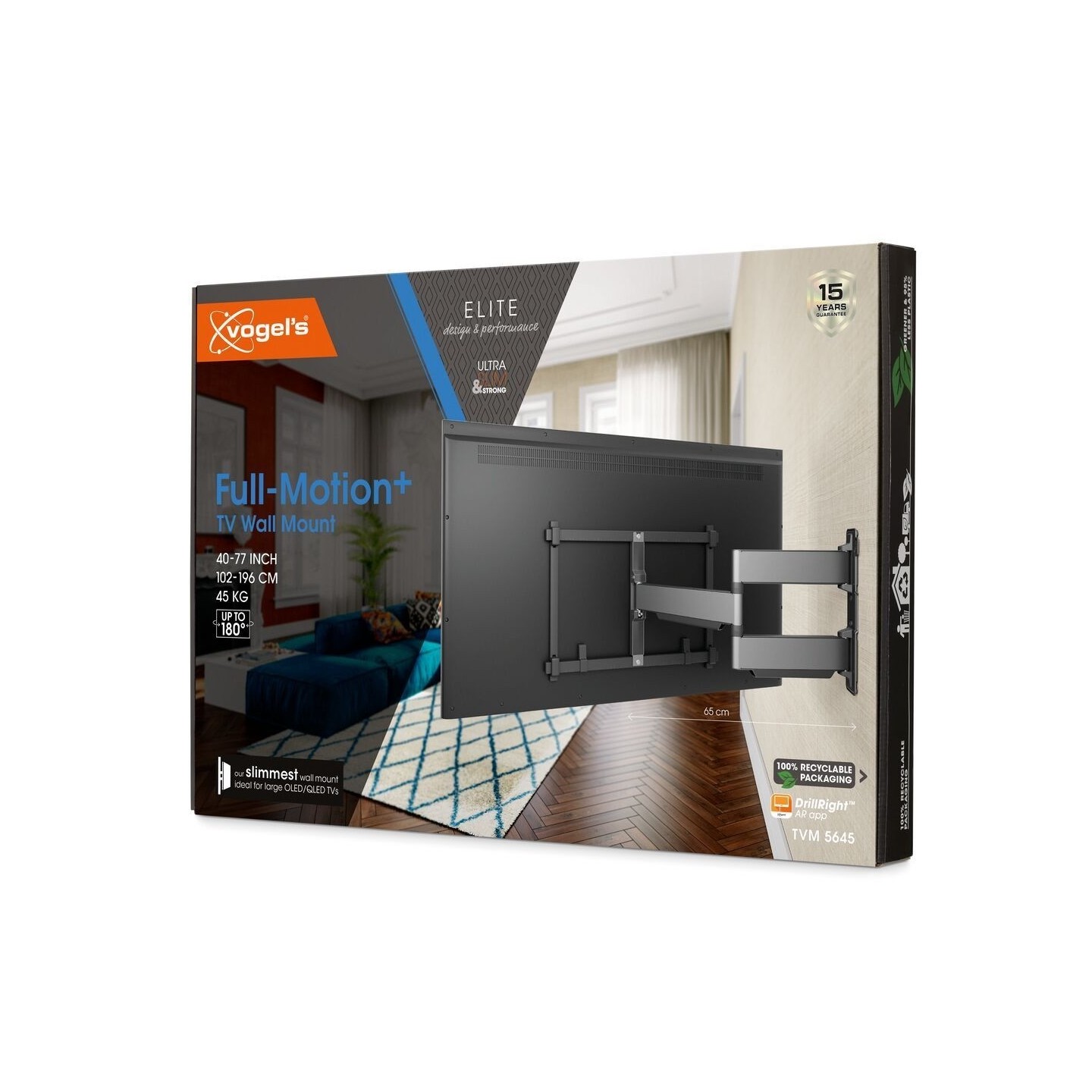 Vogels ELITE TV Wall Mount - TVM5645-G - 60x40 Turn up to 45kg Grey — Buy in Cyprus with Fast Delivery