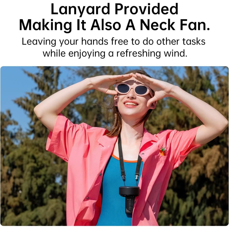 Buy Jisulife Portable Personal Fan - Life7 - 5000mAh Black in Cyprus, Nicosia, Limassol, Larnaka, Pafos