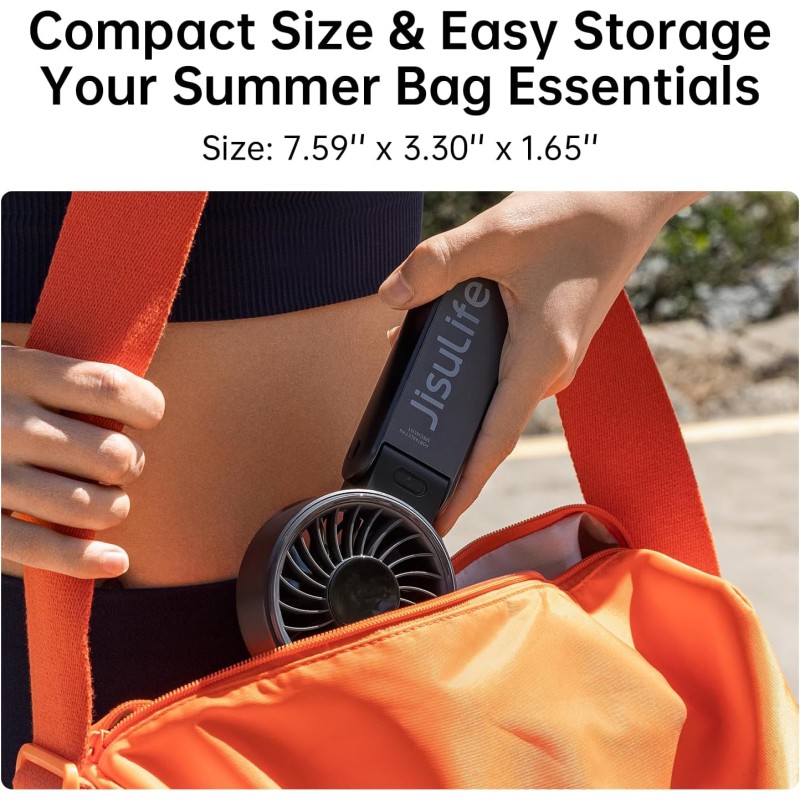 Buy Jisulife Portable Personal Fan - Life7 - 5000mAh Black in Cyprus, Nicosia, Limassol, Larnaka, Pafos