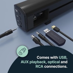 Buy Majority BOWFELL PLUS Soundbar - 100W with SubWoofer BT-USB in Cyprus, Nicosia, Limassol, Larnaka, Pafos