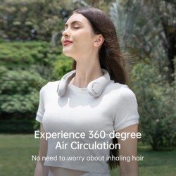 Buy Jisulife Bladeless Turbine Neck Fan - FNL04R - Black in Cyprus, Nicosia, Limassol, Larnaka, Pafos