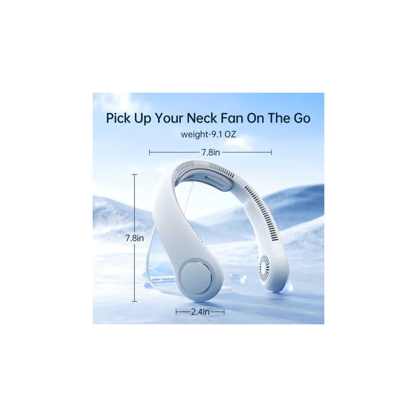 Jisulife Bladeless Turbine Neck Fan - FNL04R - Black — Buy in Cyprus with Fast Delivery