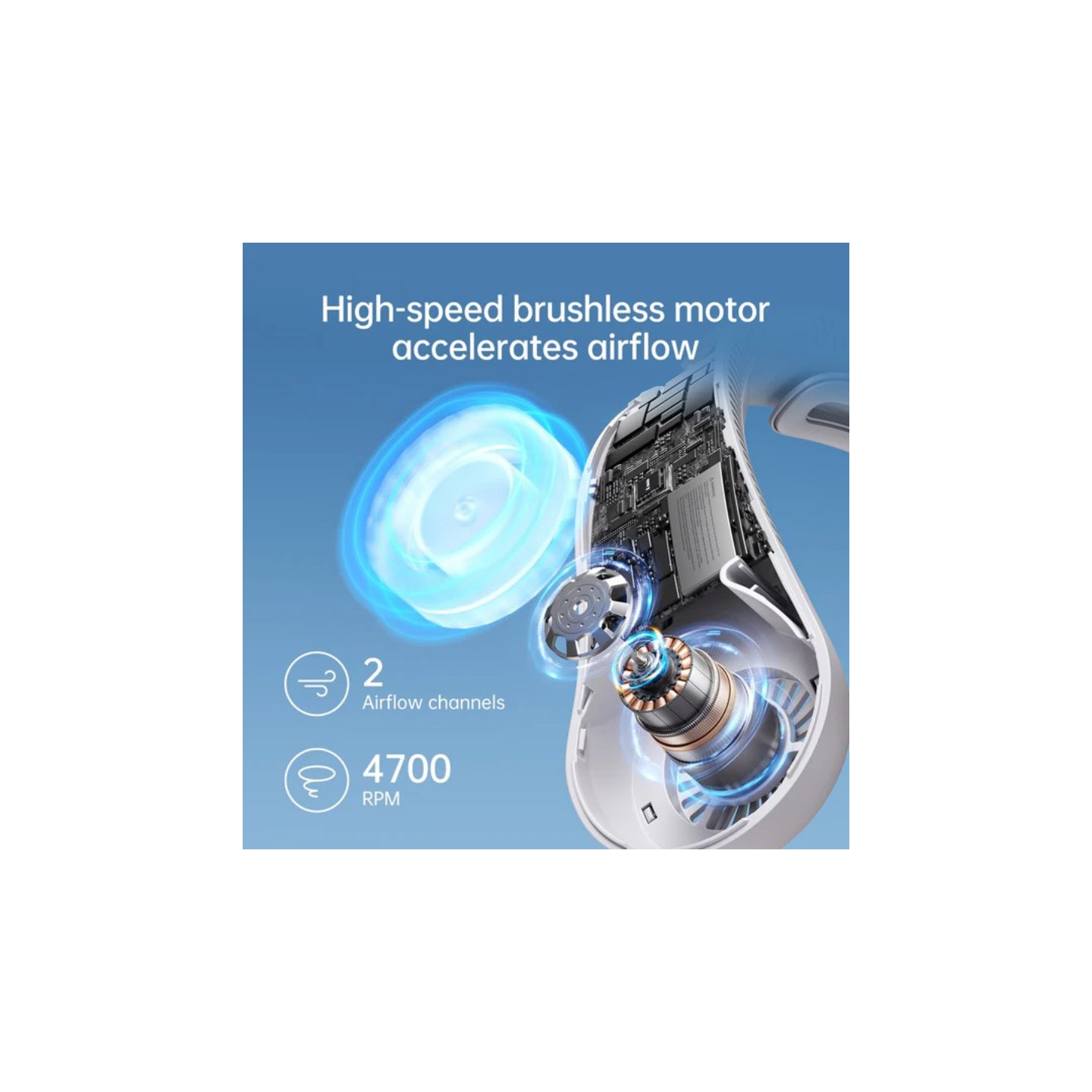 Jisulife Bladeless Turbine Neck Fan - FNL04R - Black — Buy in Cyprus with Fast Delivery