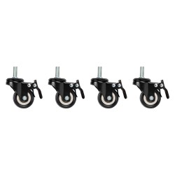 Buy Lanberg Wall Rack Castors with Thread & Brakes for Lanberg Racks - Set of 4 in Cyprus, Nicosia, Limassol, Larnaka, Pafos