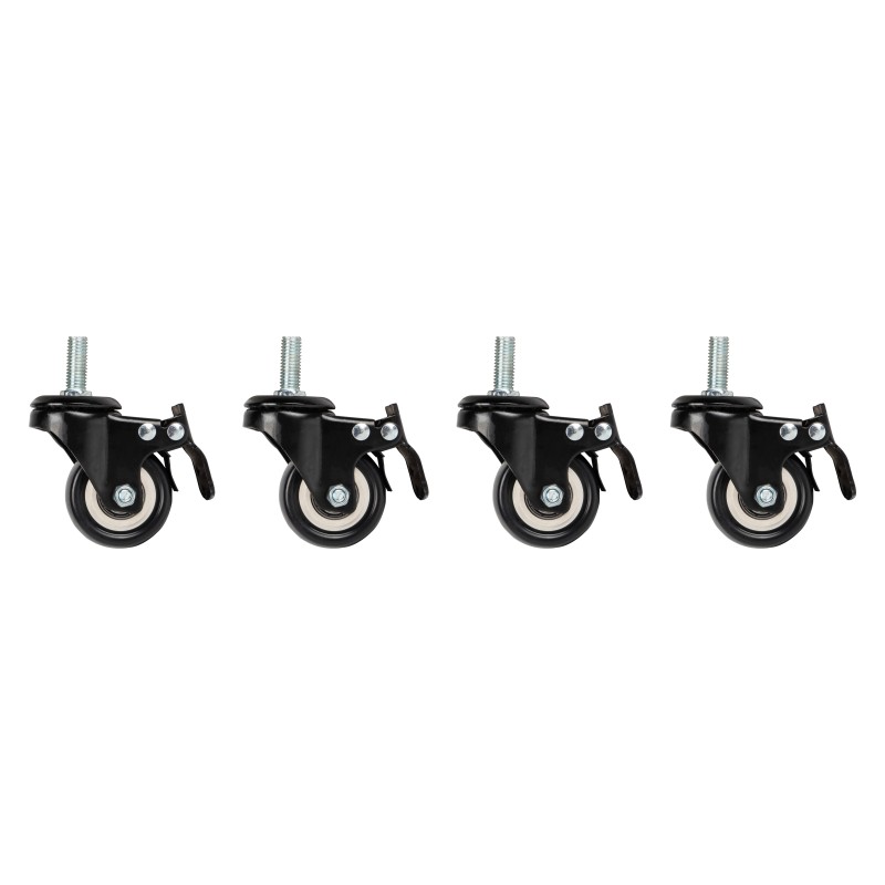 Buy Lanberg Wall Rack Castors with Thread & Brakes for Lanberg Racks - Set of 4 in Cyprus, Nicosia, Limassol, Larnaka, Pafos