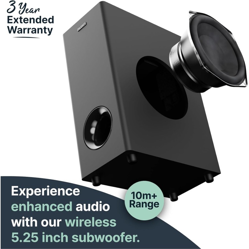 Buy Majority Soundbar - TETON PLUS - 180W Wireless Subwoofer BT-USB-HDMI in Cyprus, Nicosia, Limassol, Larnaka, Pafos