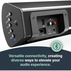 Buy Majority Soundbar - TETON PLUS - 180W Wireless Subwoofer BT-USB-HDMI in Cyprus, Nicosia, Limassol, Larnaka, Pafos