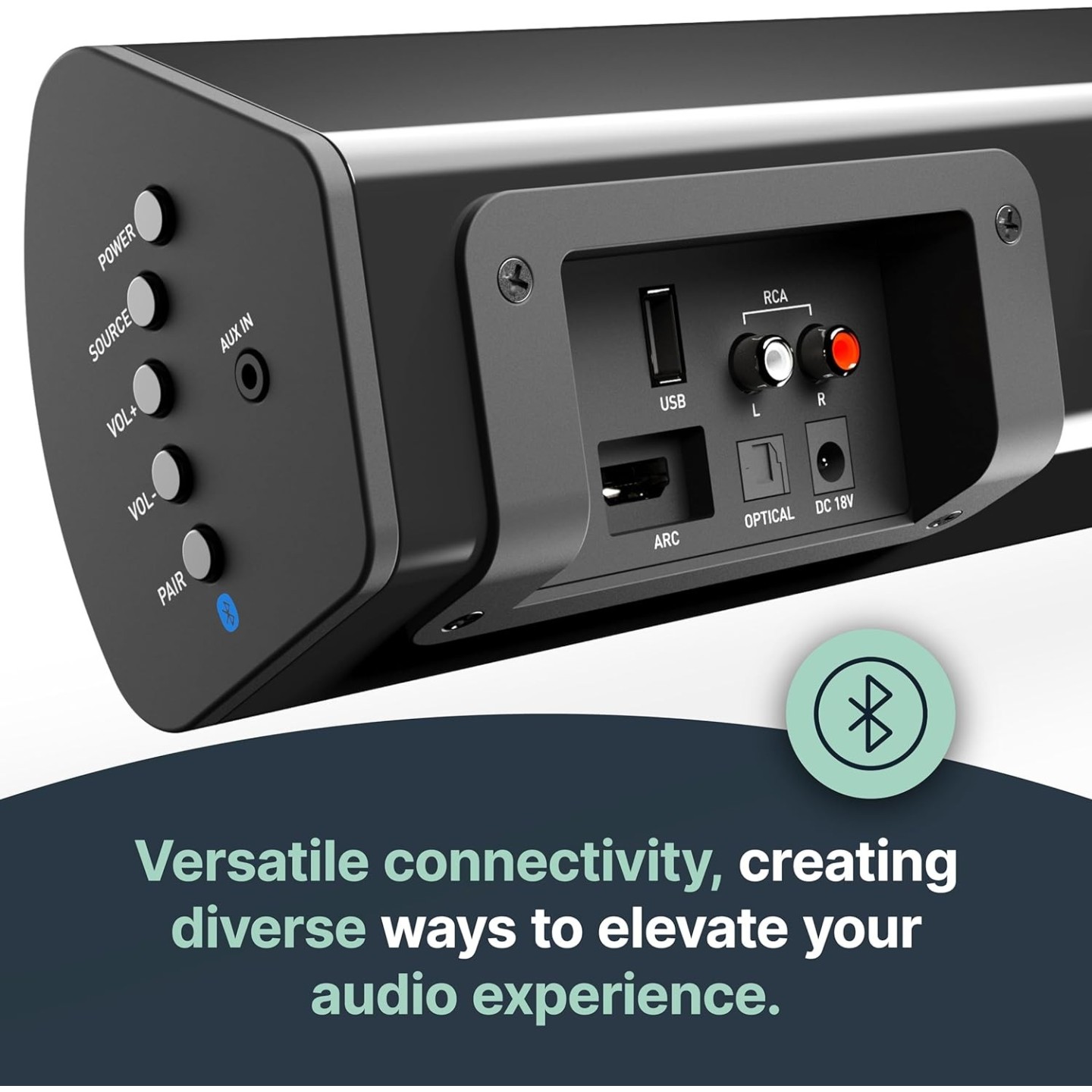 Majority Soundbar - TETON PLUS - 180W Wireless Subwoofer BT-USB-HDMI — Buy in Cyprus with Fast Delivery