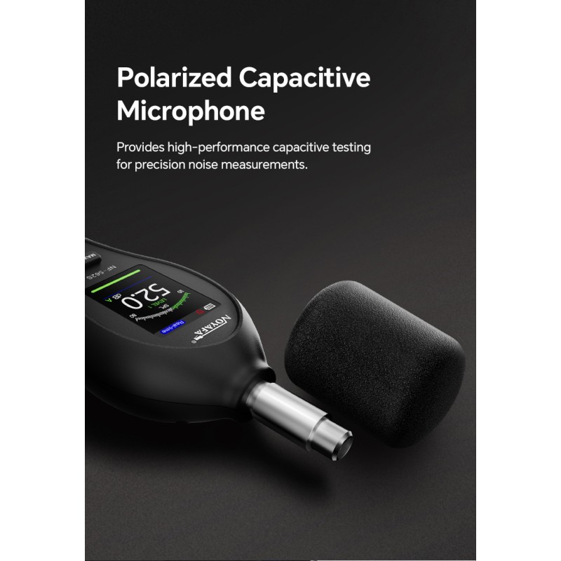 Buy Noyafa Sound Level Meter - NF-562S - Dual A/C Weighting, Real-Time Alarm & C... in Cyprus, Nicosia, Limassol, Larnaka, Pafos