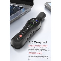 Buy Noyafa Sound Level Meter - NF-562S - Dual A/C Weighting, Real-Time Alarm & C... in Cyprus, Nicosia, Limassol, Larnaka, Pafos