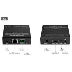 Buy Lenkeng HDMI Extender over Ethernet 4K120Hz IR & RS232 - LKV610HH - HDMI Ext... in Cyprus, Nicosia, Limassol, Larnaka, Pafos