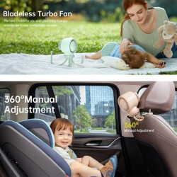 Buy Jisulife Stroller Fan - Life2 - Green in Cyprus, Nicosia, Limassol, Larnaka, Pafos