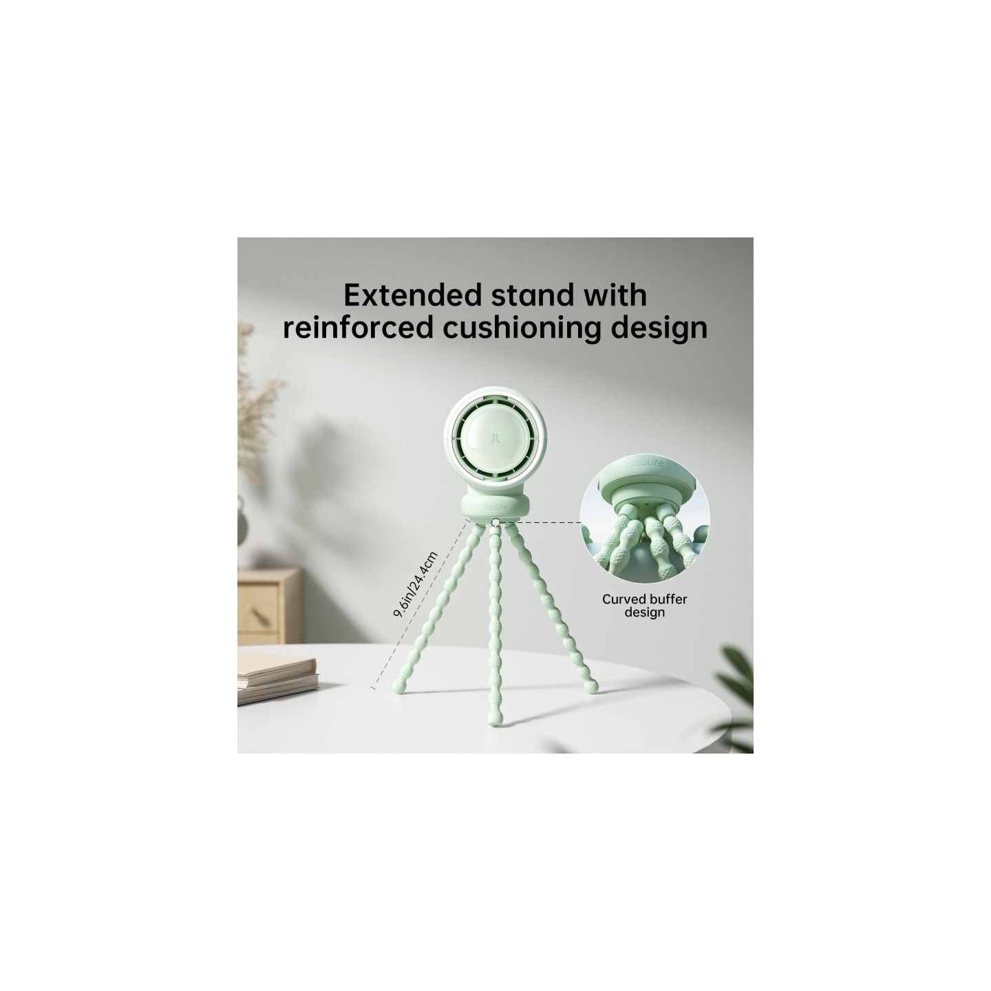 Jisulife Stroller Fan - Life2 - Green — Buy in Cyprus with Fast Delivery