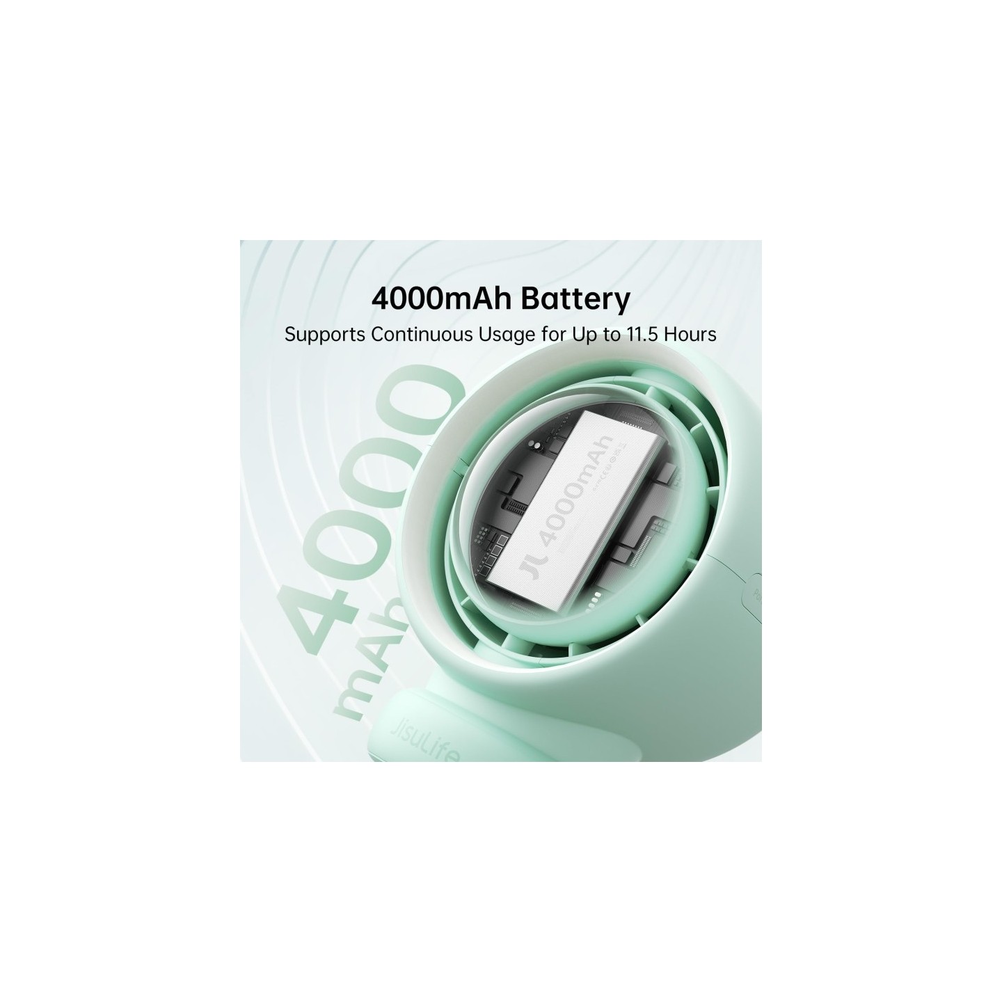 Jisulife Stroller Fan - Life2 - Green — Buy in Cyprus with Fast Delivery