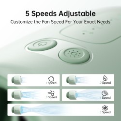 Buy Jisulife Stroller Fan - Life2 - Green in Cyprus, Nicosia, Limassol, Larnaka, Pafos