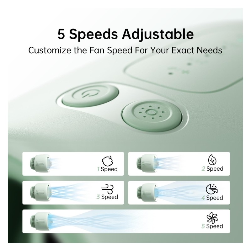 Buy Jisulife Stroller Fan - Life2 - Green in Cyprus, Nicosia, Limassol, Larnaka, Pafos