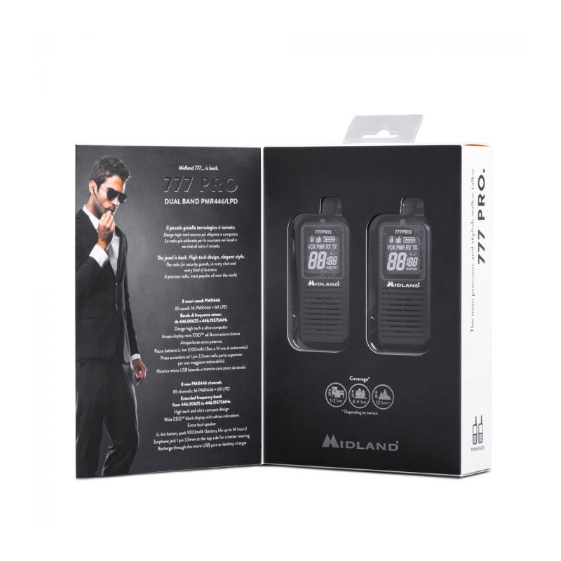 Buy Midland PMR Radios - 777 PRO - Professional Business PMR Radios Pair in Cyprus, Nicosia, Limassol, Larnaka, Pafos