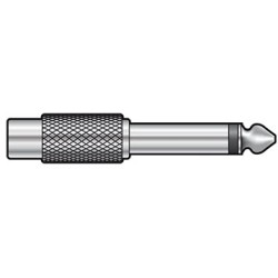 Buy QTX 6.3mm Plug-RCA Skt Adaptor - 757.141UK - Bag in Cyprus, Nicosia, Limassol, Larnaka, Pafos