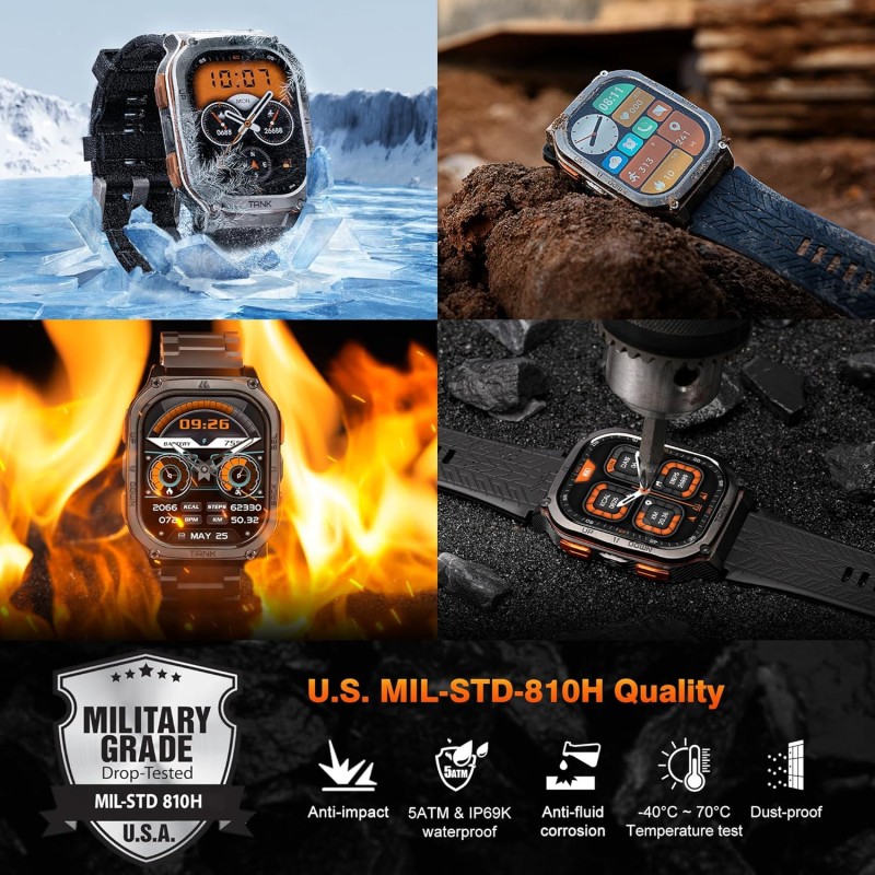 Buy Kospet TANK - M3 ULTRA - Rugged Smartwatch GPS Silicone Black in Cyprus, Nicosia, Limassol, Larnaka, Pafos
