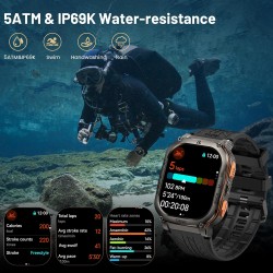 Buy Kospet TANK - M3 ULTRA - Rugged Smartwatch GPS Silicone Black in Cyprus, Nicosia, Limassol, Larnaka, Pafos