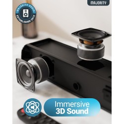 Buy Majority Soundbar - NAGA60 - 120W 2.1 3D Sound Built-in Sub & Wall Mount in Cyprus, Nicosia, Limassol, Larnaka, Pafos