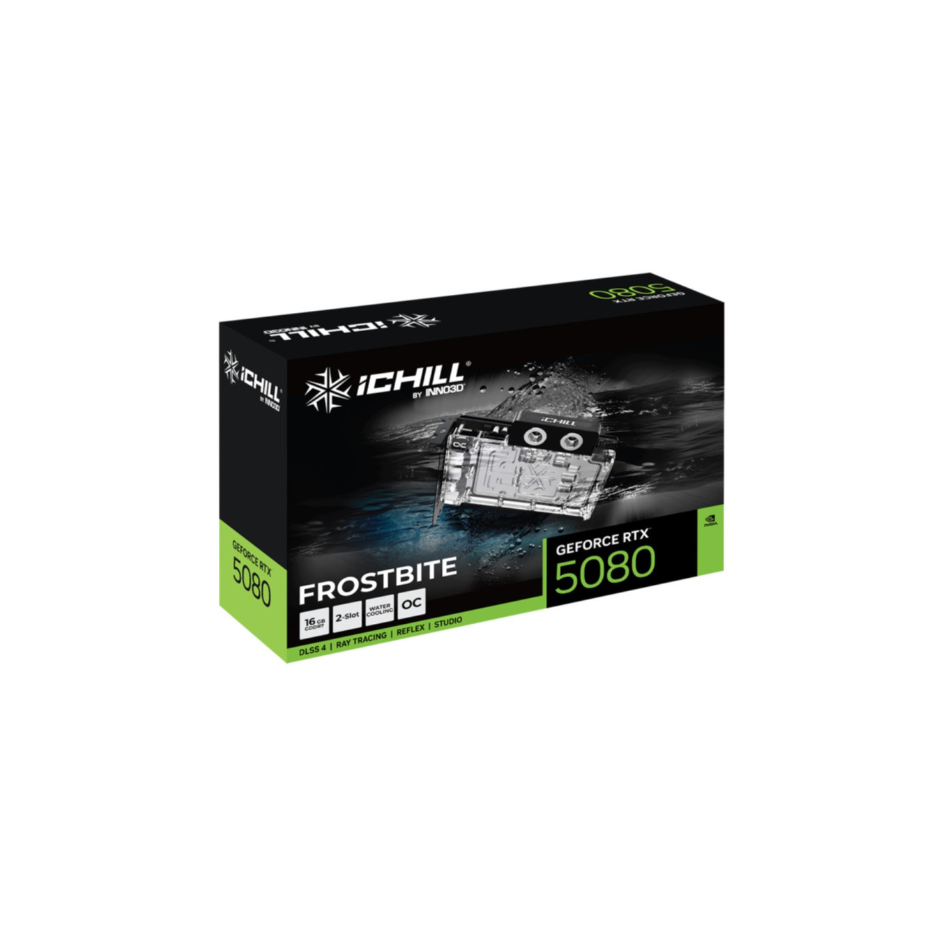 INNO3D GeForce RTX 5080 iCHILL FROSTBITE - 16GB GDDR7 - Compact Dual‑Slot, 2670 MHz Boost — Buy in Cyprus with Fast Delivery
