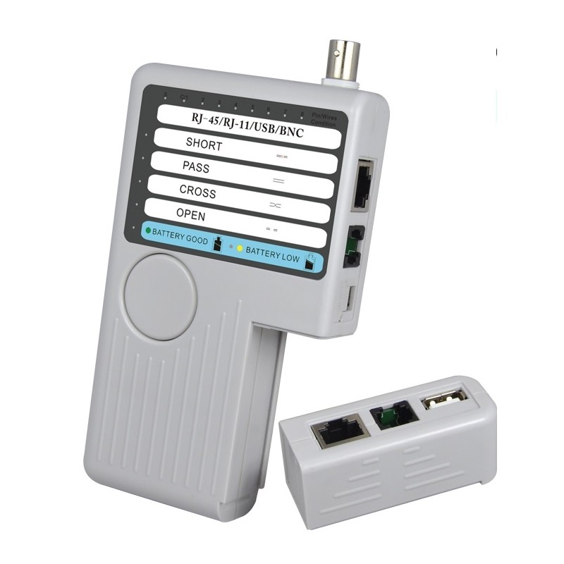 Noyafa Network Cable Tester - NF-3468 - 4-In-1 for USB, BNC, RJ11 and RJ45 Connections — Buy in Cyprus with Fast Delivery