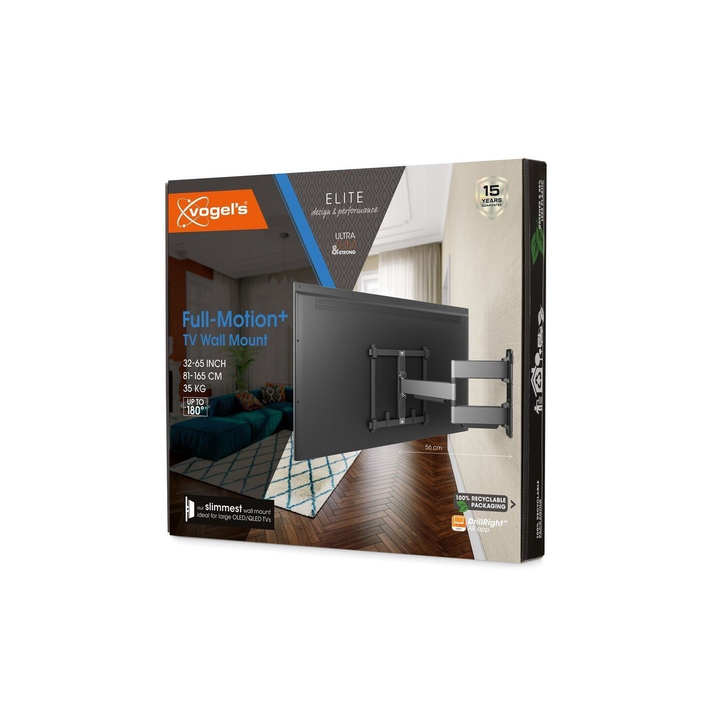 Vogels ELITE TV Wall Mount - TVM5445 - 40x40 Turn 2 arms 35kg 56cm — Buy in Cyprus with Fast Delivery