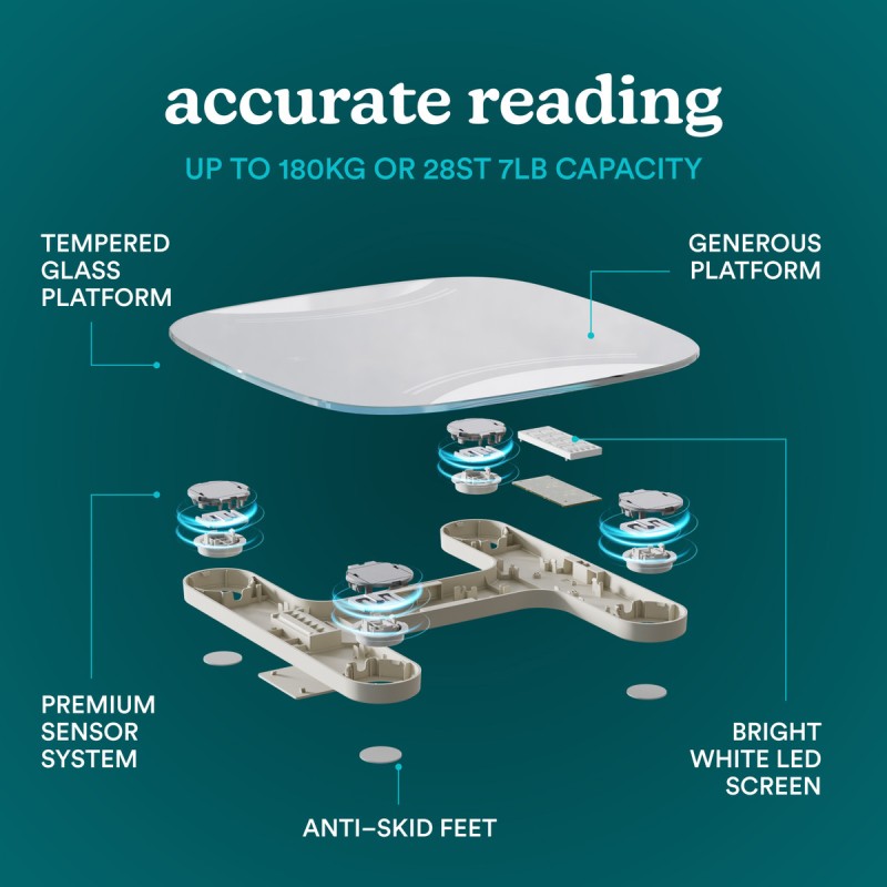 Buy HoMedics Body Scale Essential - SCL-B125 - Grey in Cyprus, Nicosia, Limassol, Larnaka, Pafos