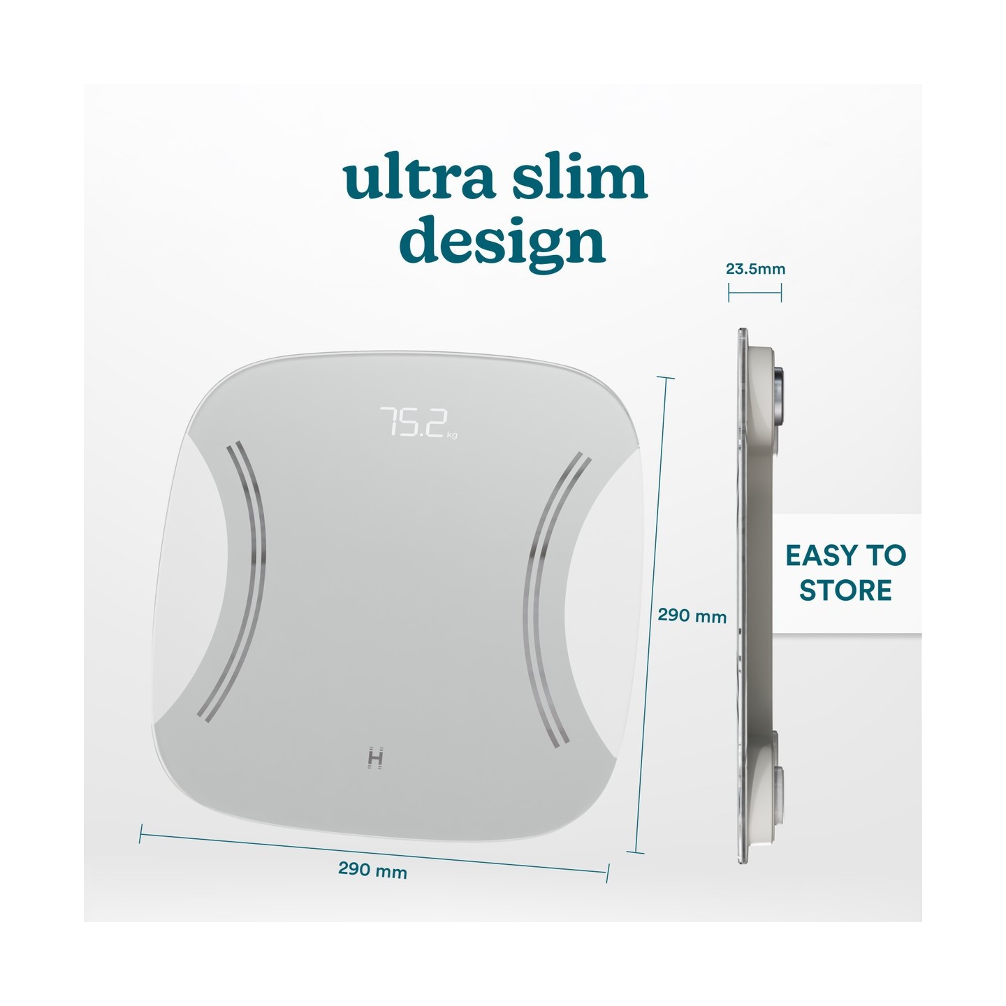 HoMedics Body Scale Essential - SCL-B125 - Grey — Buy in Cyprus with Fast Delivery