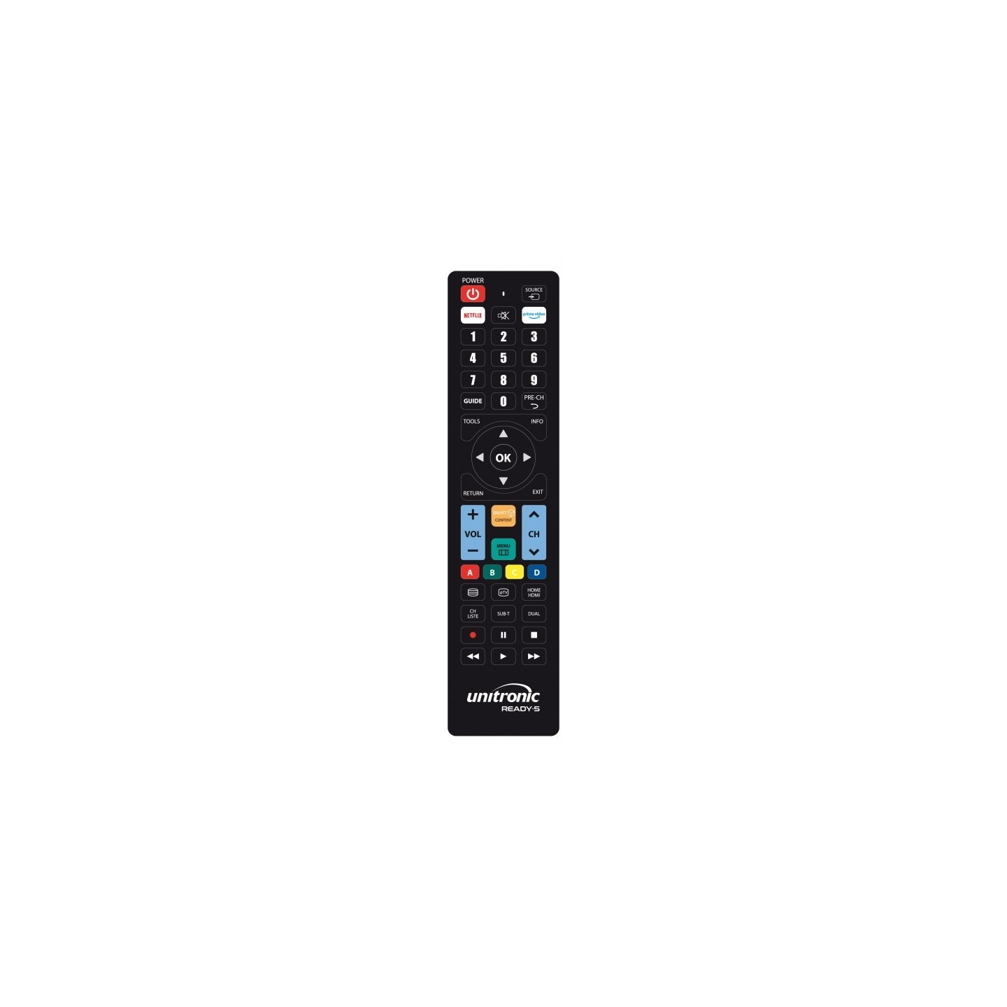 Unitronic Multibrand TV Replacement Remote - Ready5 - TV Replacement Remote — Buy in Cyprus with Fast Delivery
