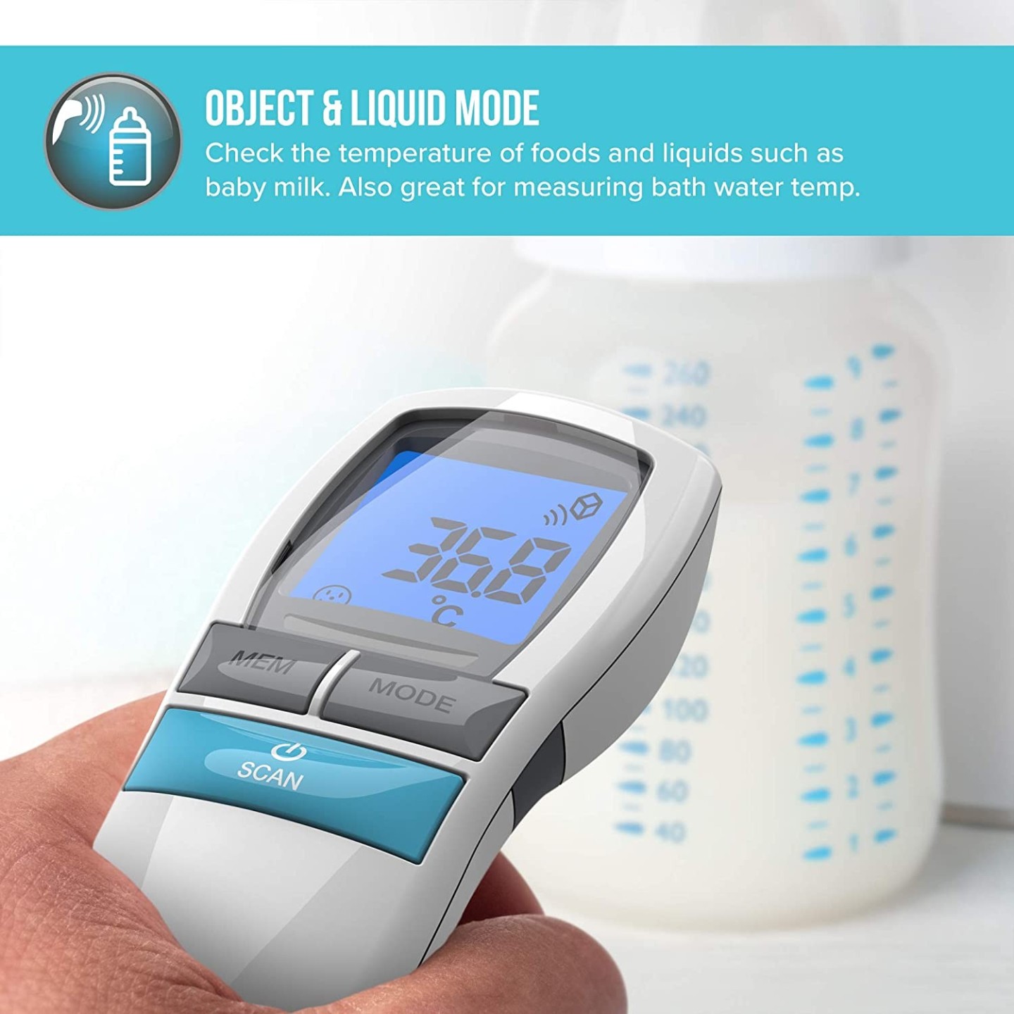 HoMedics No Touch Infrared Thermometer - TE-200 - No Touch Infrared Thermometer — Buy in Cyprus with Fast Delivery