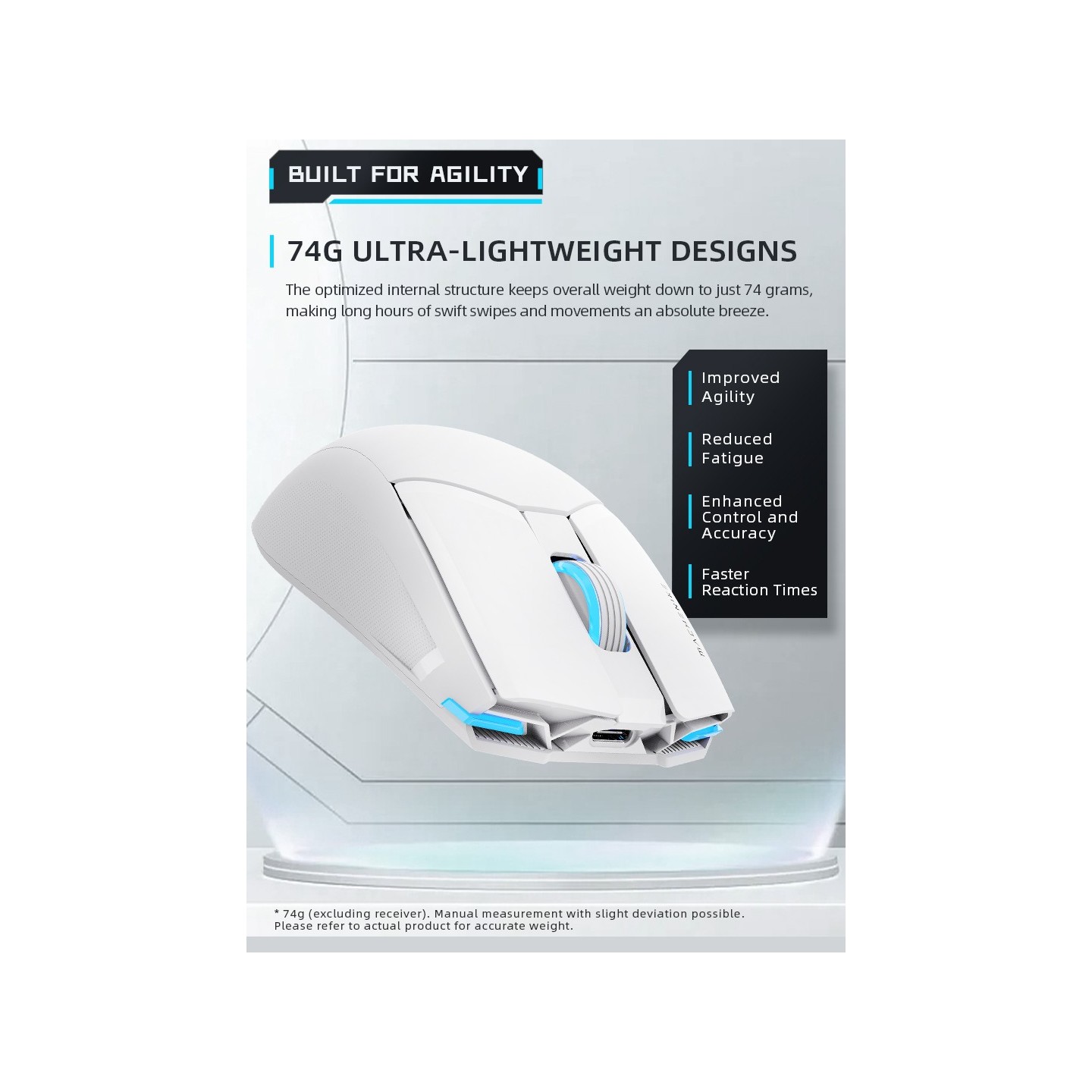 Machenike M7 Pro Wireless Gaming Mouse 74g PAW3395 26000 DPI (Boxed) — Buy in Cyprus with Fast Delivery