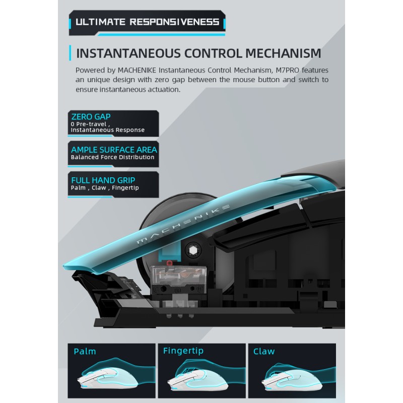 Buy Machenike Wireless Gaming Mouse - M7 Pro - White in Cyprus, Nicosia, Limassol, Larnaka, Pafos