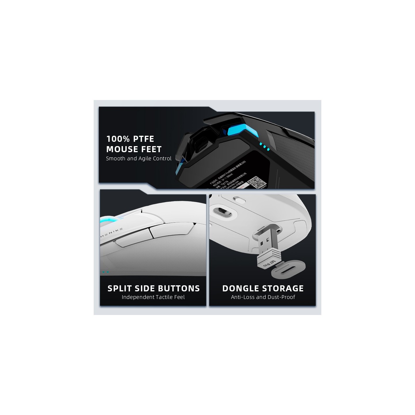 Machenike M7 Pro Wireless Gaming Mouse 74g PAW3395 26000 DPI (Boxed) — Buy in Cyprus with Fast Delivery