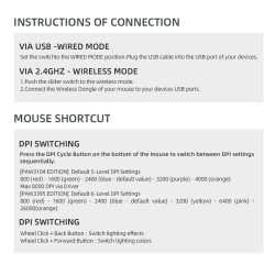 Buy Machenike Wireless Gaming Mouse - M7 Pro - White in Cyprus, Nicosia, Limassol, Larnaka, Pafos