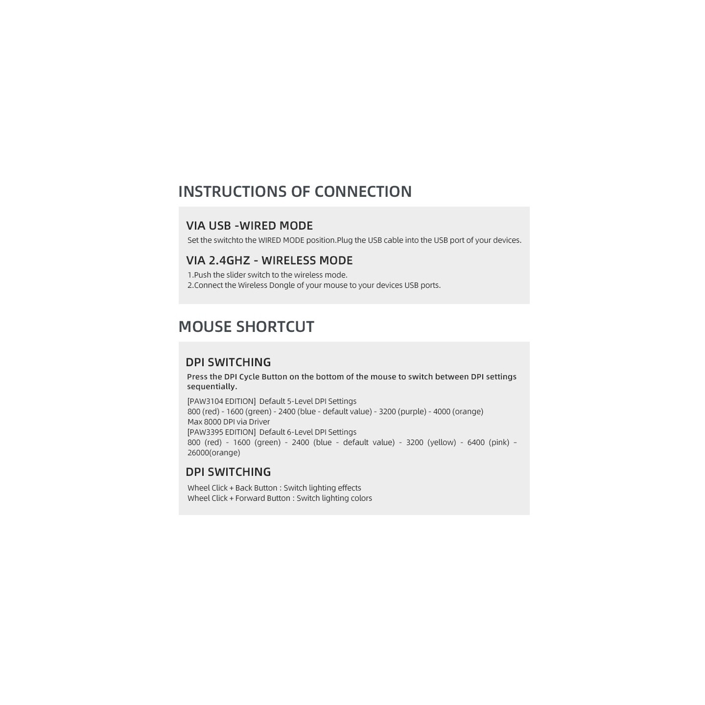 Machenike M7 Pro Wireless Gaming Mouse 74g PAW3395 26000 DPI (Boxed) — Buy in Cyprus with Fast Delivery